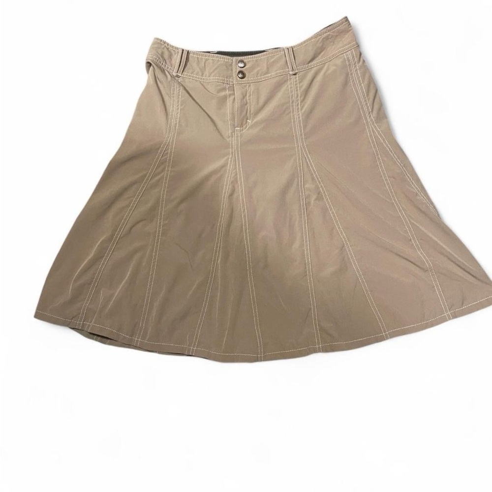 Athleta Khaki Adjustable Waist Skort Size 8T – Casual Active Outdoor Style